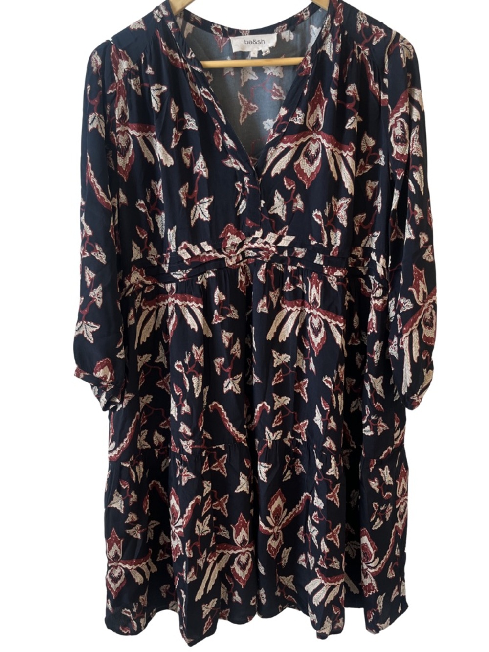 ba&sh Calix V-Neck Dress | Size Large - Picture 2 of 10